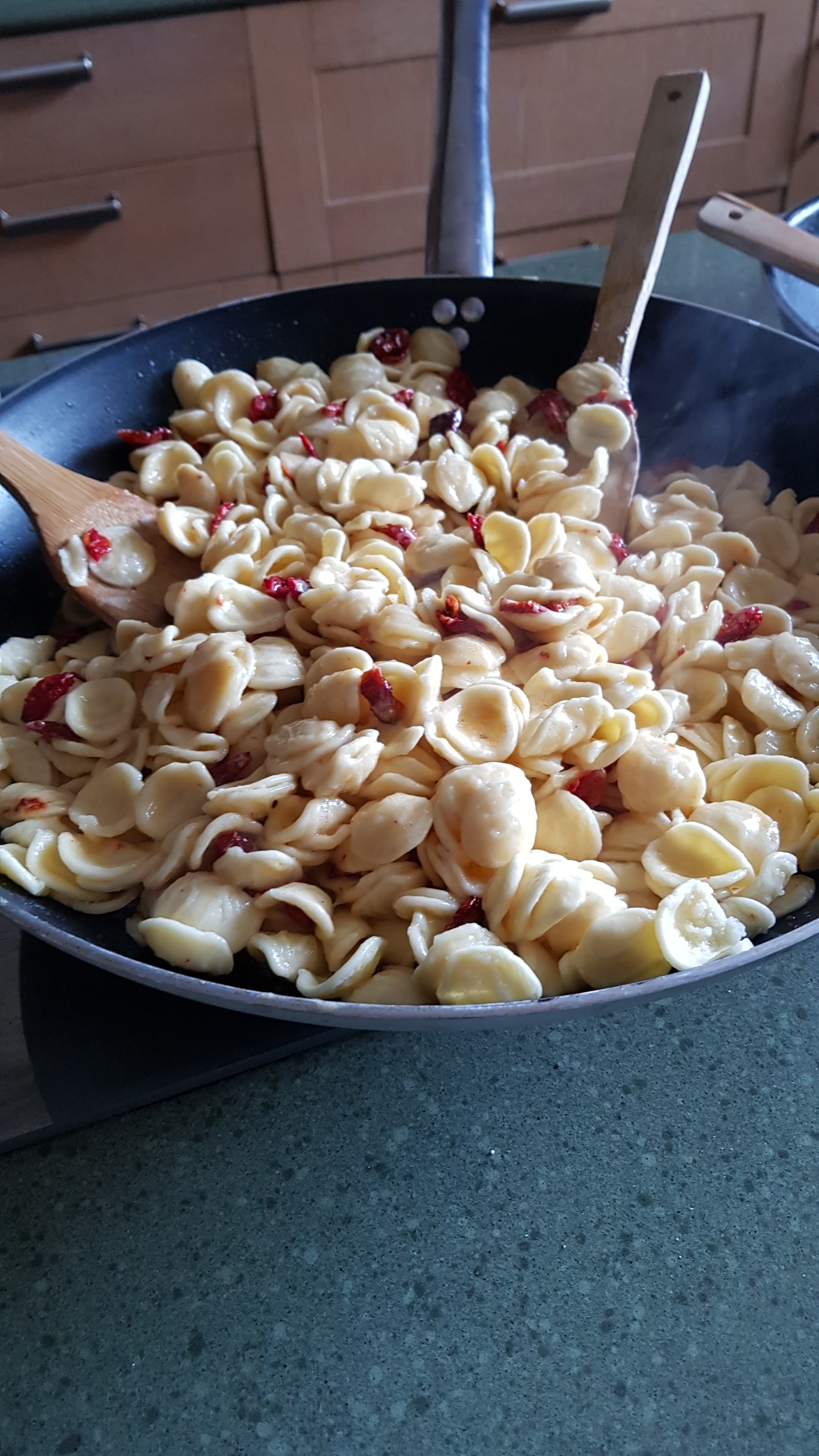 Outdoor setting among olive trees in Calabria